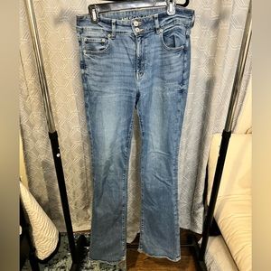 American Eagle High Rise Artist Flare Size 10 X-Long